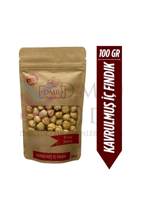 DMR ORGANICS GİRESUN KALİTE KAVRULMUŞ İÇ FINDIK 100 GR