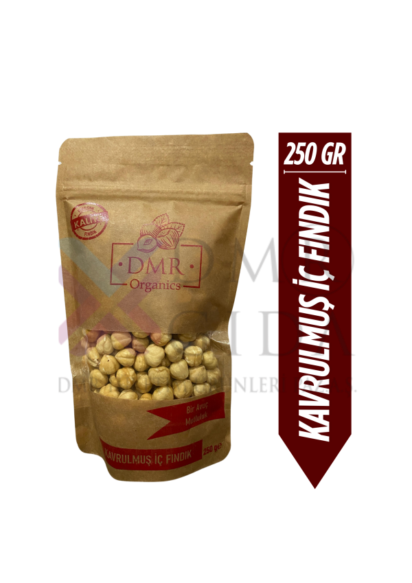 DMR ORGANICS GİRESUN KALİTE KAVRULMUŞ İÇ FINDIK 250 GR